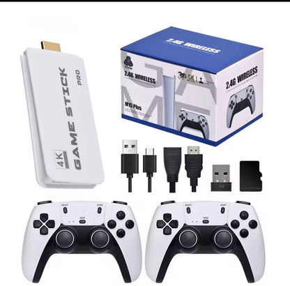 M15 Retro Game Stick 4K Gaming Console – 20,000+ Classic Games, 64GB Storage, Wireless Joystick | PS1, NES, SNES, SEGA, & More